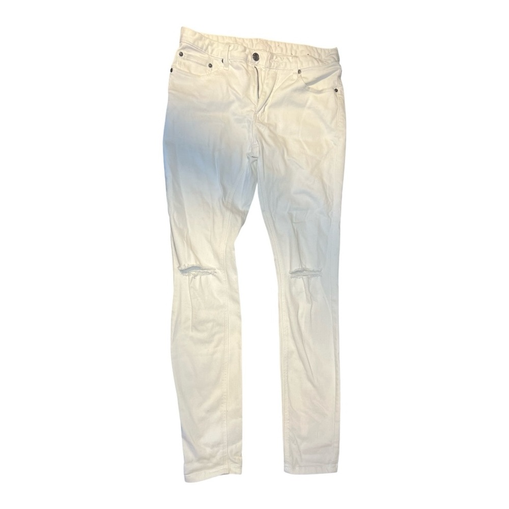 White Skinny Distressed Jeans